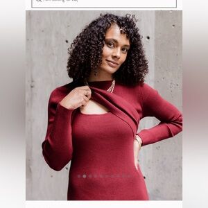 Kindred Bravely Garnet Nursing Dress Set